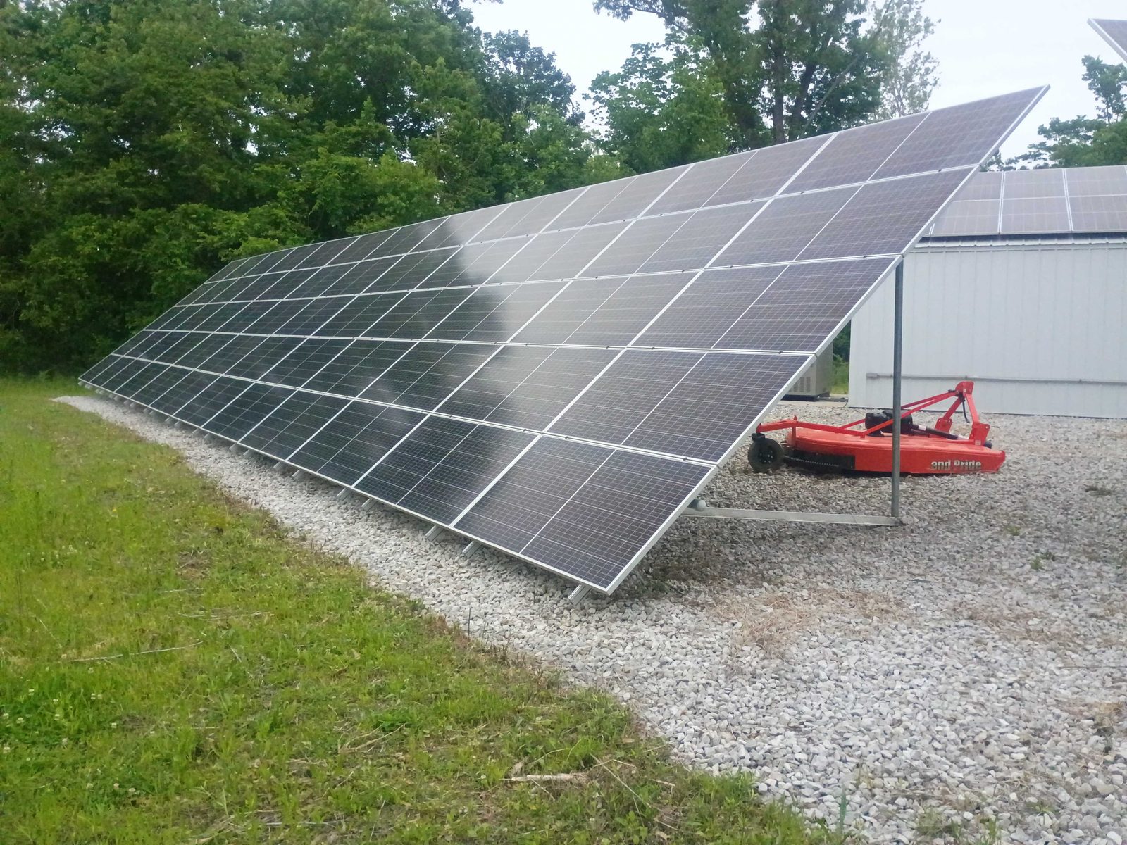 Ground-mount array - front view